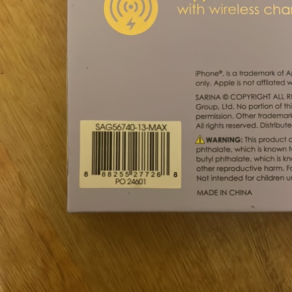 Pastel purple silicone iPhone case, 13 pro max and 12 pro max. SARINA brand. - Picture 3 of 3